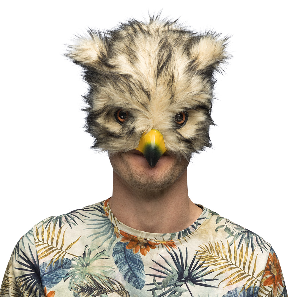 Pluchen halfmasker Uil