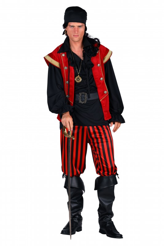 Heren Piratenkostuum "Black Beard"
