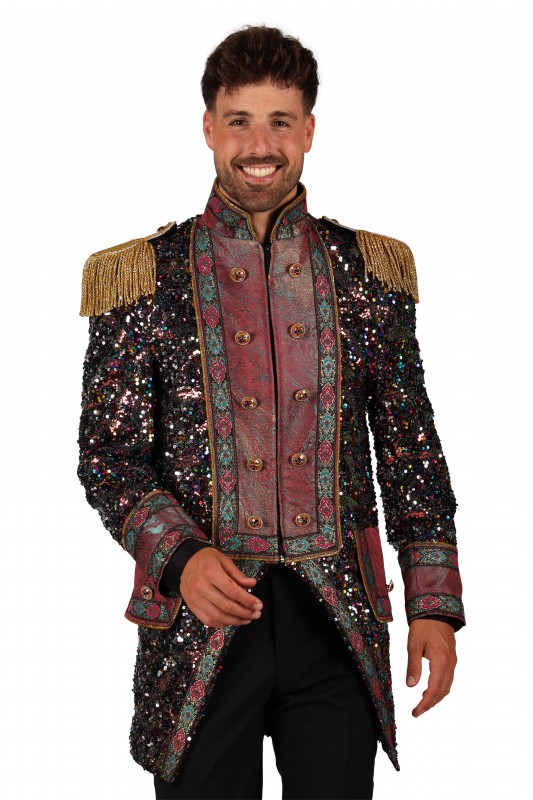 Jas heer  Sequin party mix van kleuren