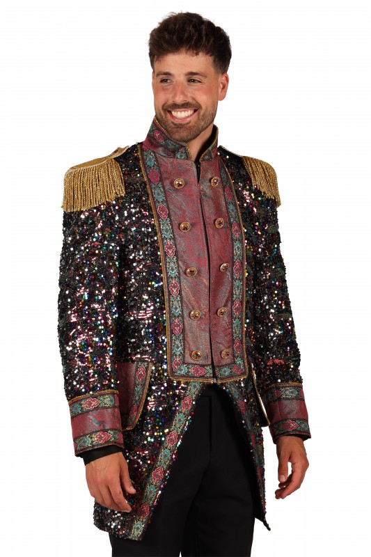Jas heer  Sequin party mix van kleuren
