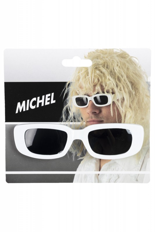 Witte retro bril