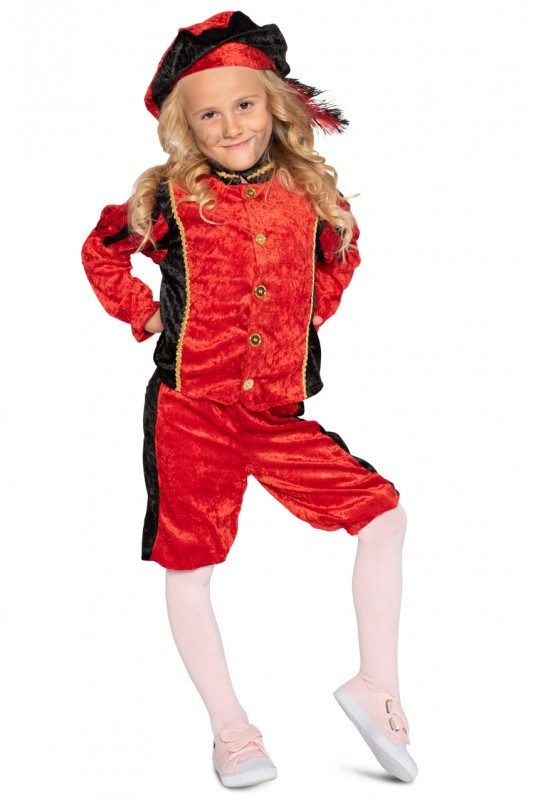 Pietje velours rood 