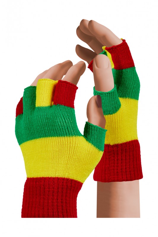 Vingerloze handschoenen kids R/G/G