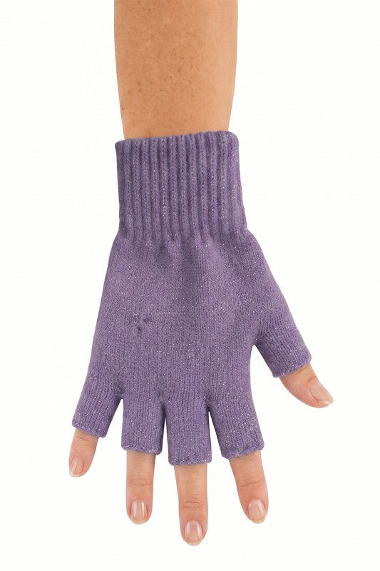 Vingerloze handschoenen Lila