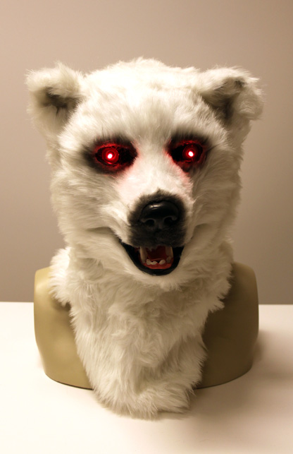 Volkop masker witte beer lichtgeven