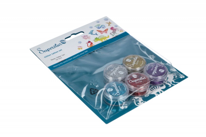 Basic glitterset for glitter tattoo