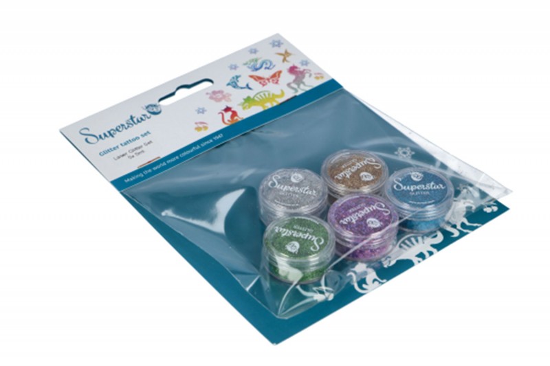 Basic glitterset for glitter tattoo
