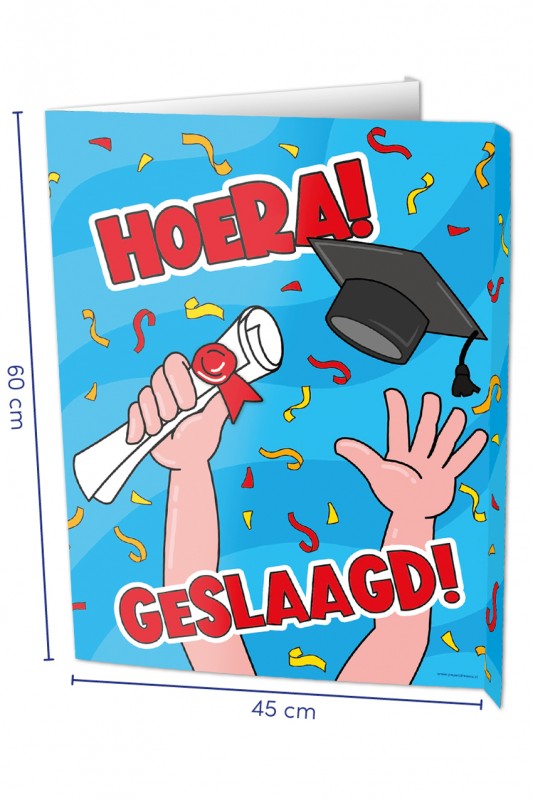 Window sign  Geslaagd