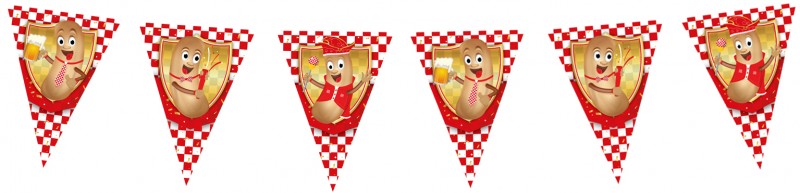 Vlaggenlijn 10 m Brabants Fisje