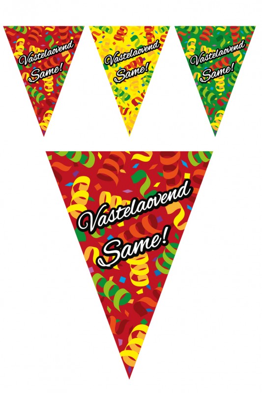 Vlaggenlijn 10 m Vastelaovend Same