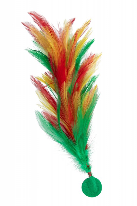 Verenpluim rood/geel /groen buigbaa