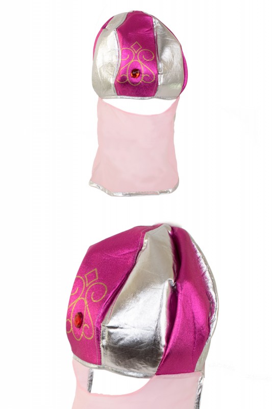 Arabische muts roze met sluier