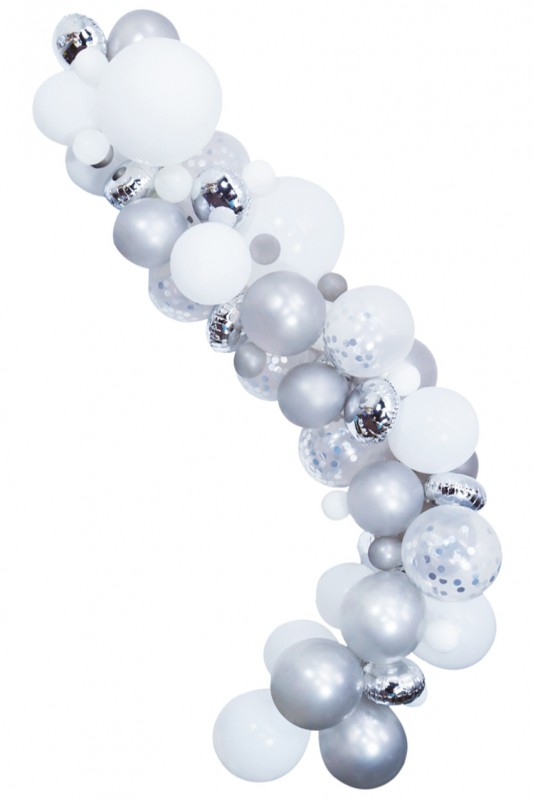 Balloon Deco Kit Zilver