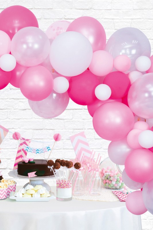 Ballon Deco Kit roze