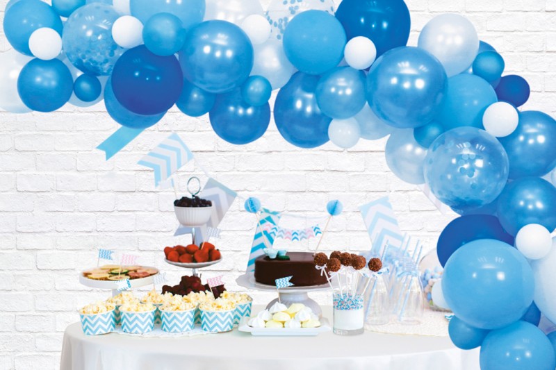Ballon Deco Kit blauw