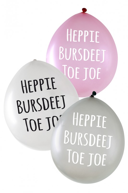 Ballon Heppie Bursdeej  metallic zi