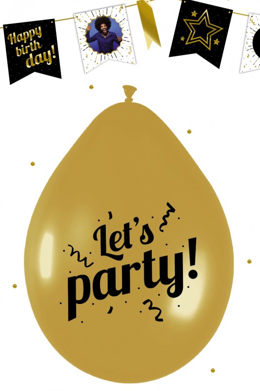 Ballon Let's Party 12 inch per 6