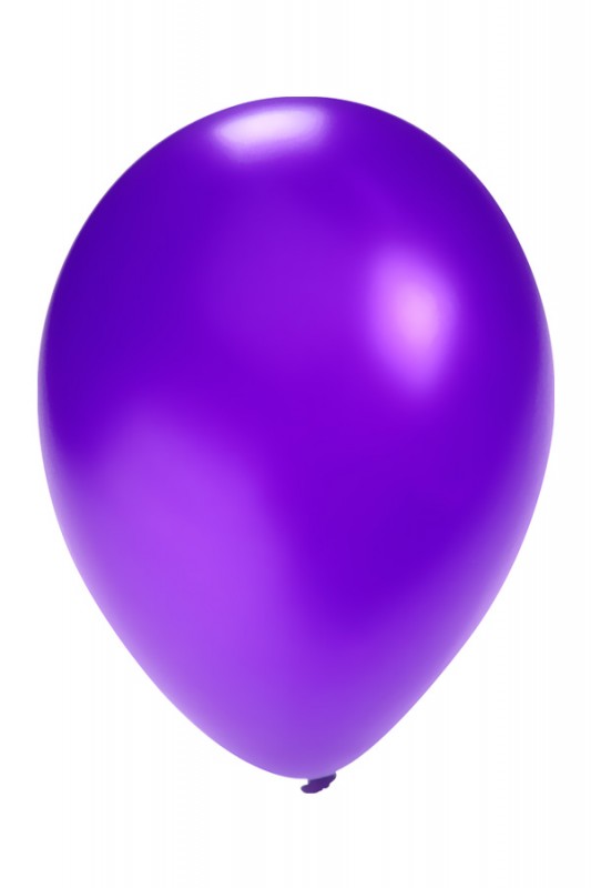 Ballon metallic paars 5 inch per 10