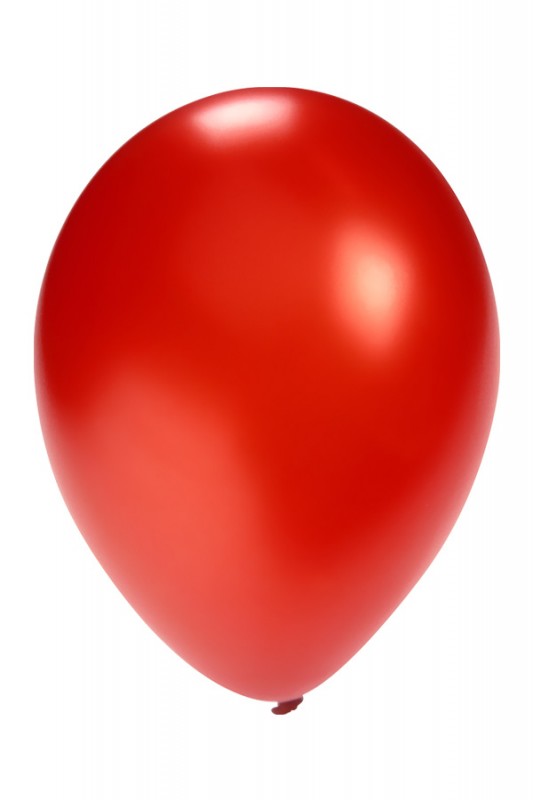 Ballon metallic rood 5 inch per 100