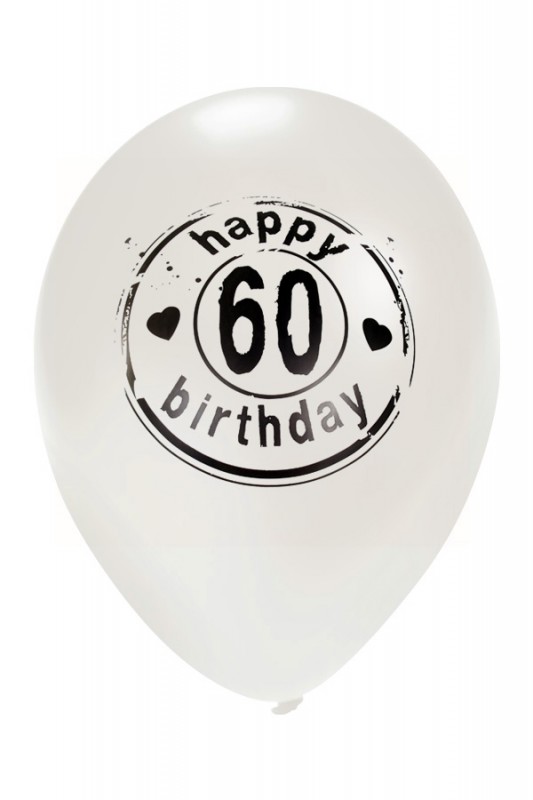 Ballon Happy 60 Birthday wit 24 inc