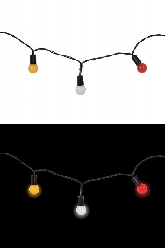 Verlichting rood wit geel 50 lamp