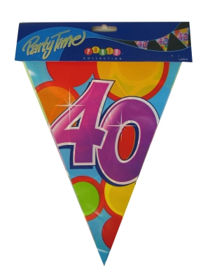 Vlaggenlijn leeftijd 40 PE 10 meter