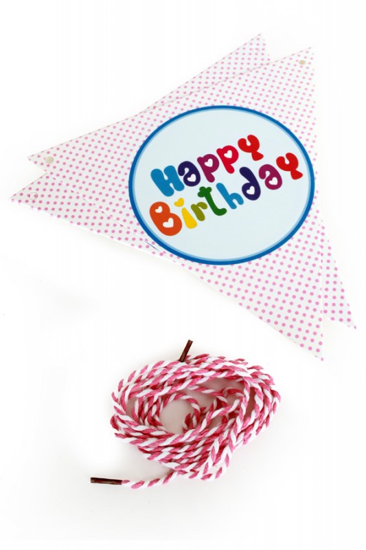 Vlaggenlijn Happy Birthday