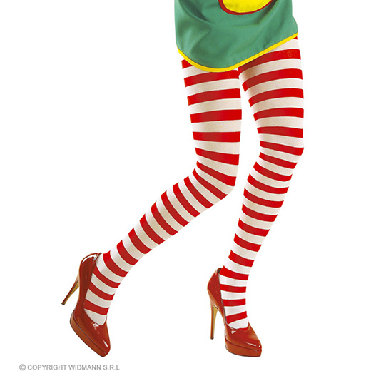 panty, gestreept rood/wit