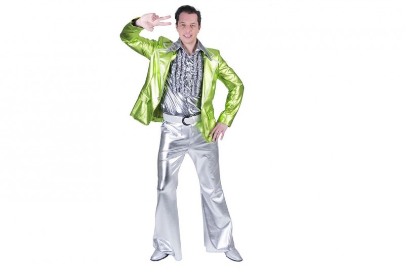 Disco Fever Broek Zilver heren
