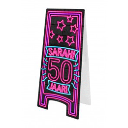 Waarschuwingsbord neon Sarah