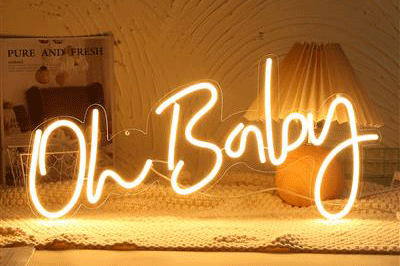 Neon ledlicht Oh baby