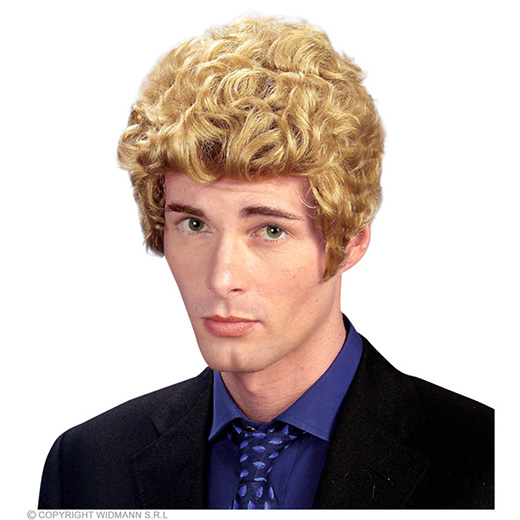 pruik, brad blond