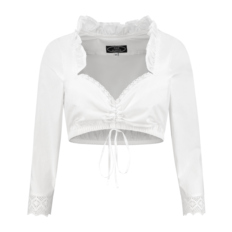 Dirndl Blouse 3/4 mouw met kant