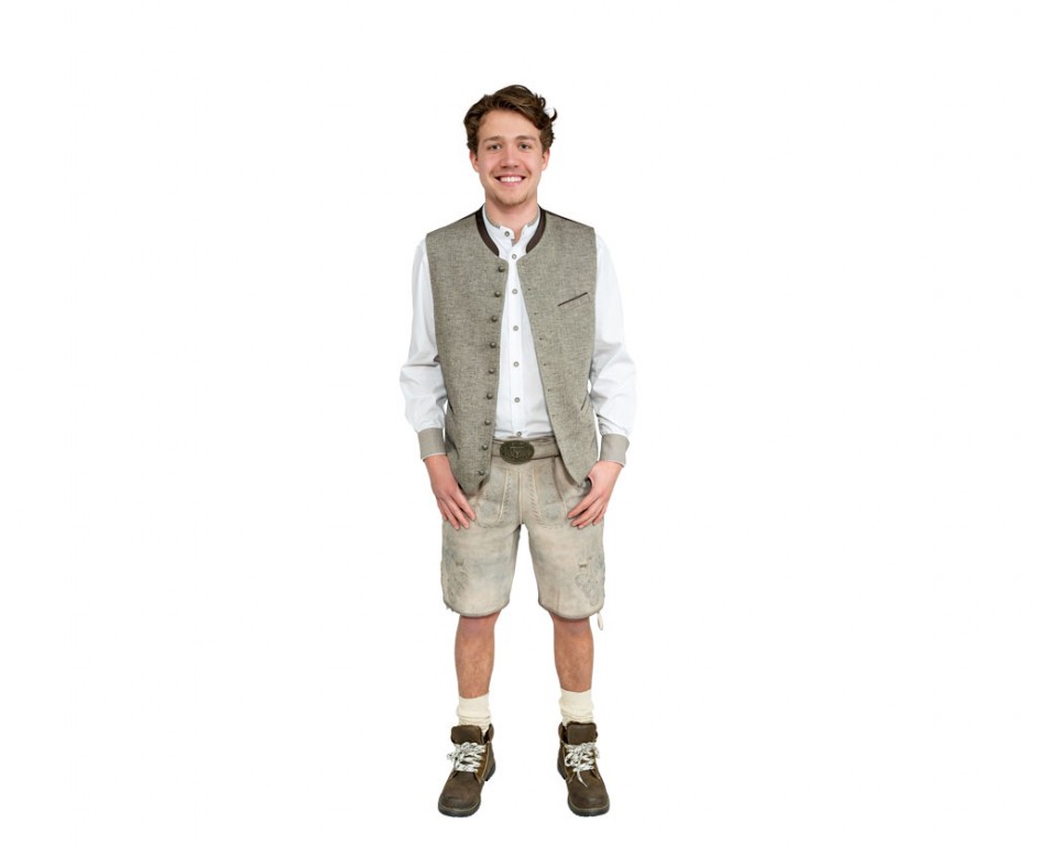 Vest oktoberfest ruitjesmotief