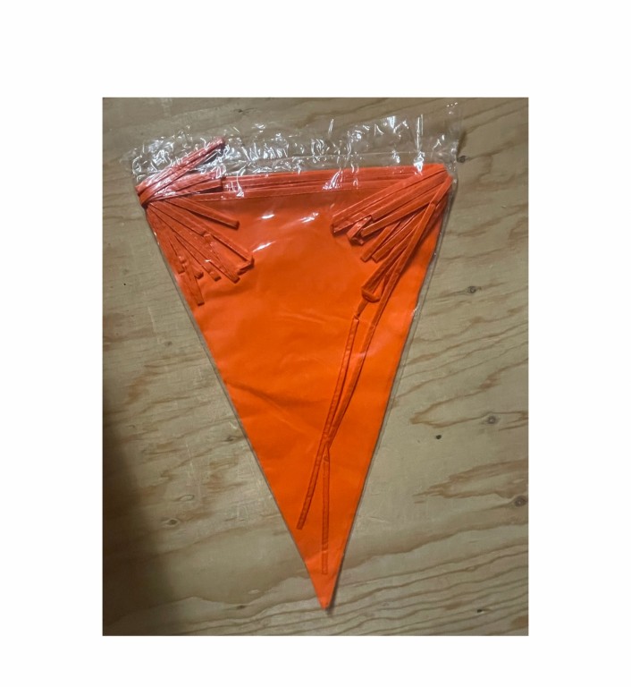 Vlaggenlijn oranje 10 meter