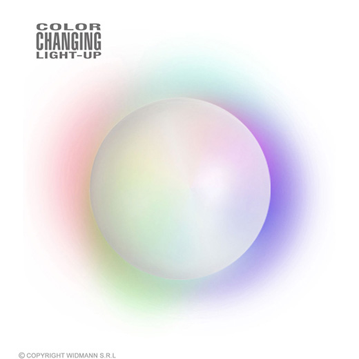 kristallen bol met licht