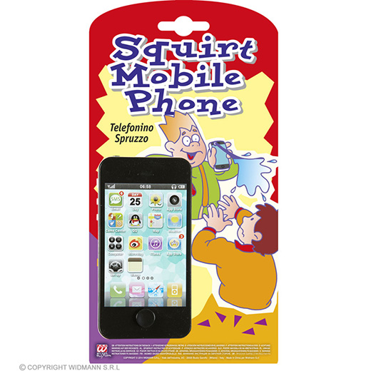 spuitende mobiele telefoon