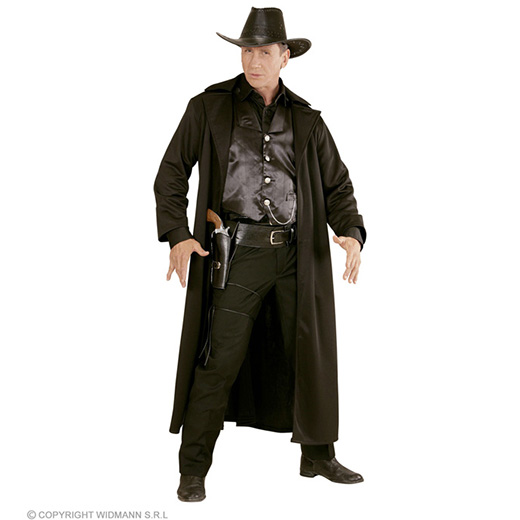 western holster  met riem lederlook , zwart