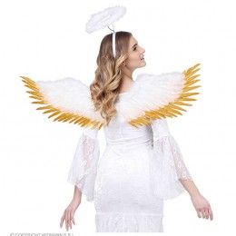 Engelen vleugels wit met goud