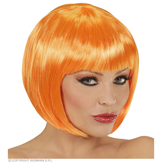 pruik, boblijn oranje