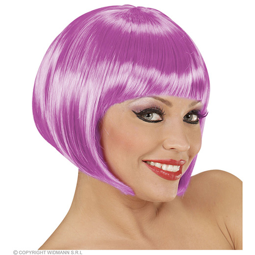 pruik, boblijn magenta