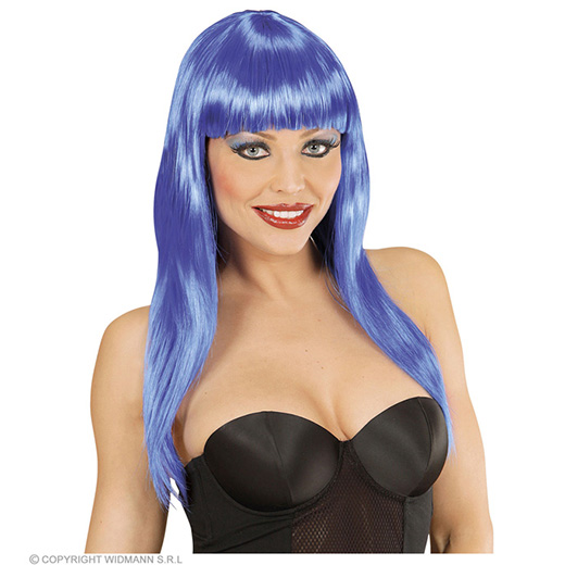 pruik, vogue blauw