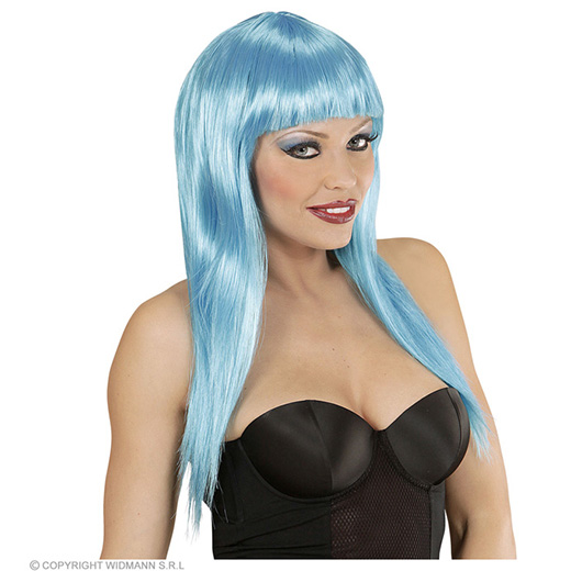pruik, vogue azuur blauw