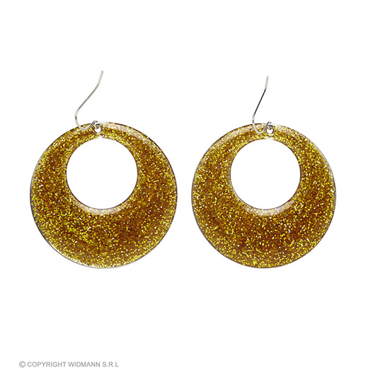 gouden glitter oorbellen