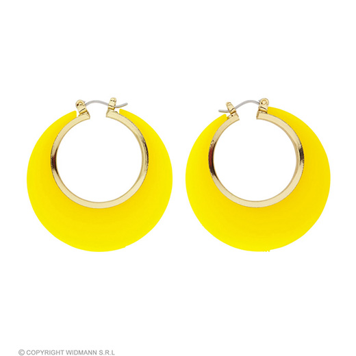 oorbellen disco geel/goud