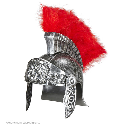 ouderwetse romeinse helm, zilver