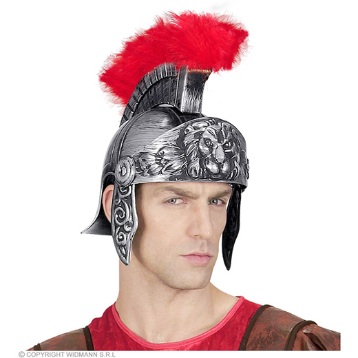 ouderwetse romeinse helm, zilver