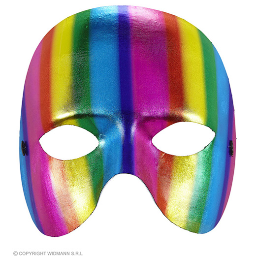 oogmasker regenboog kinloos metalic