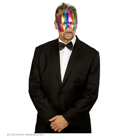 oogmasker regenboog kinloos metalic