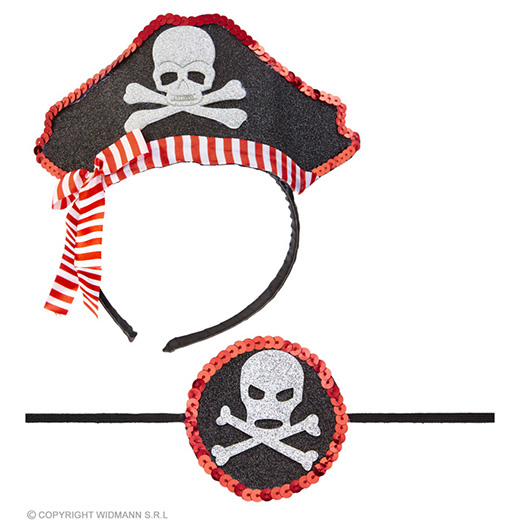 mini piratenhoedje met ooglapje